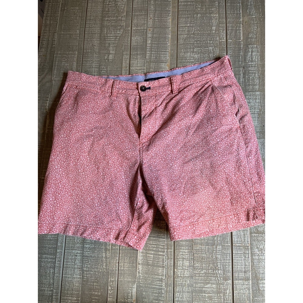 Tommy Hilfiger Mens‎ Pink Floral Flat Front Shorts Size 35 Above Knee
